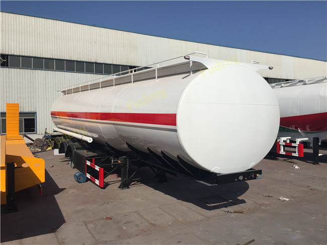 40 / 45 / 50 CBM Crude Oil Tanker Trailers Q345B Carbon Steel Tanker Body