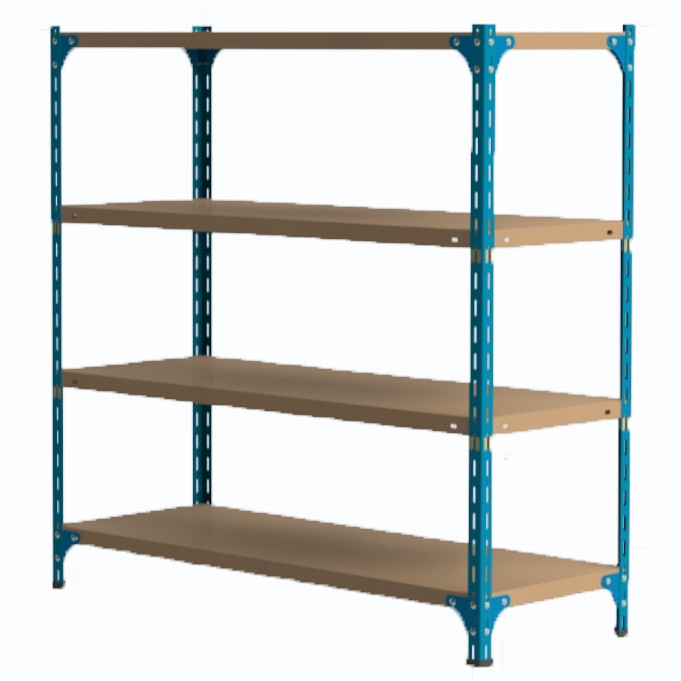 Adjustable Steel Light Duty Shelving 5 Layer Boltless Rack Used in Industrial Storage