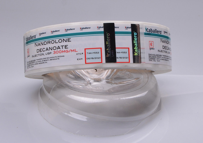 Printing custom adhesive PP vinyl hologram logo anti counterfeit vial packaging label roll