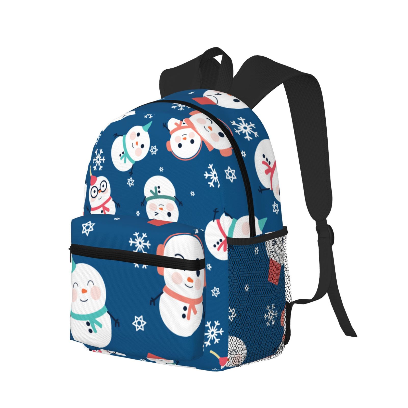 Striped Pattern Custom Logo Multi Pockets College Students Bookbag for Casual Daypack