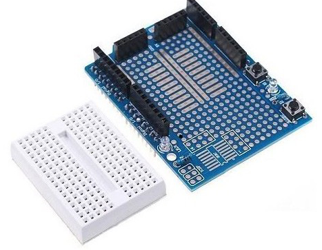 ProtoShield Prototype Arduino Shield With Mini Bread Board 7cm x 5.5cm x 2cm