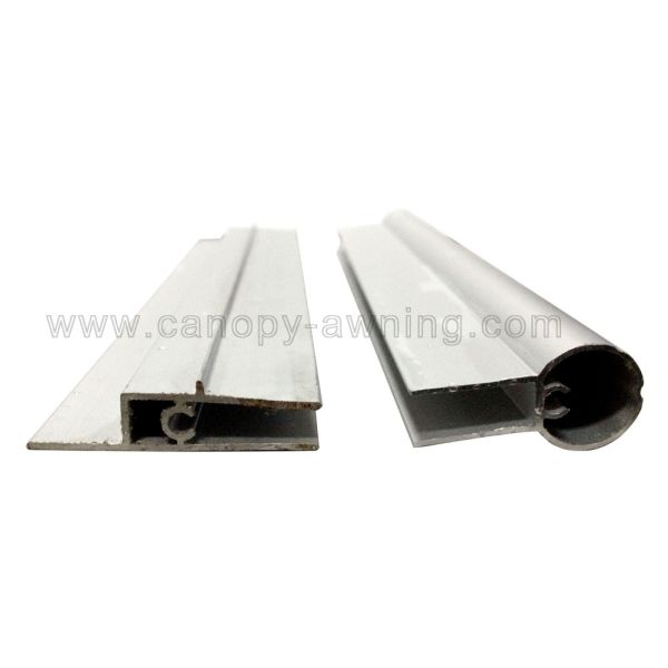 hot selling back frontal Aluminum alu bar connector Profile tube for diy pc polycarbonate awning canopy
