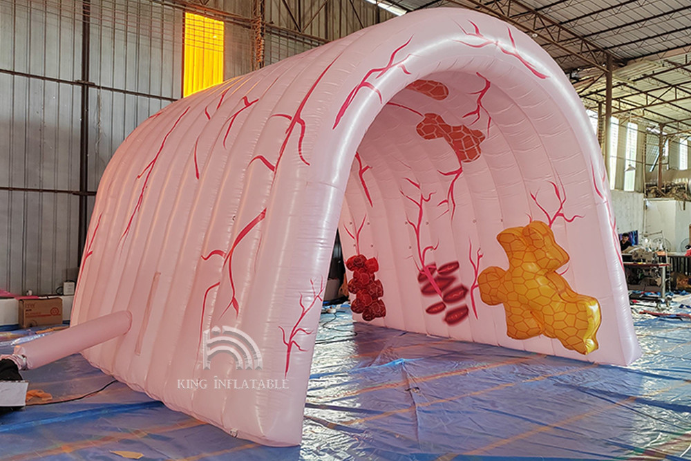 Custom Giant Inflatable Lungs Medical Event Theme Advertising Human Organ Large Colon Tube Model