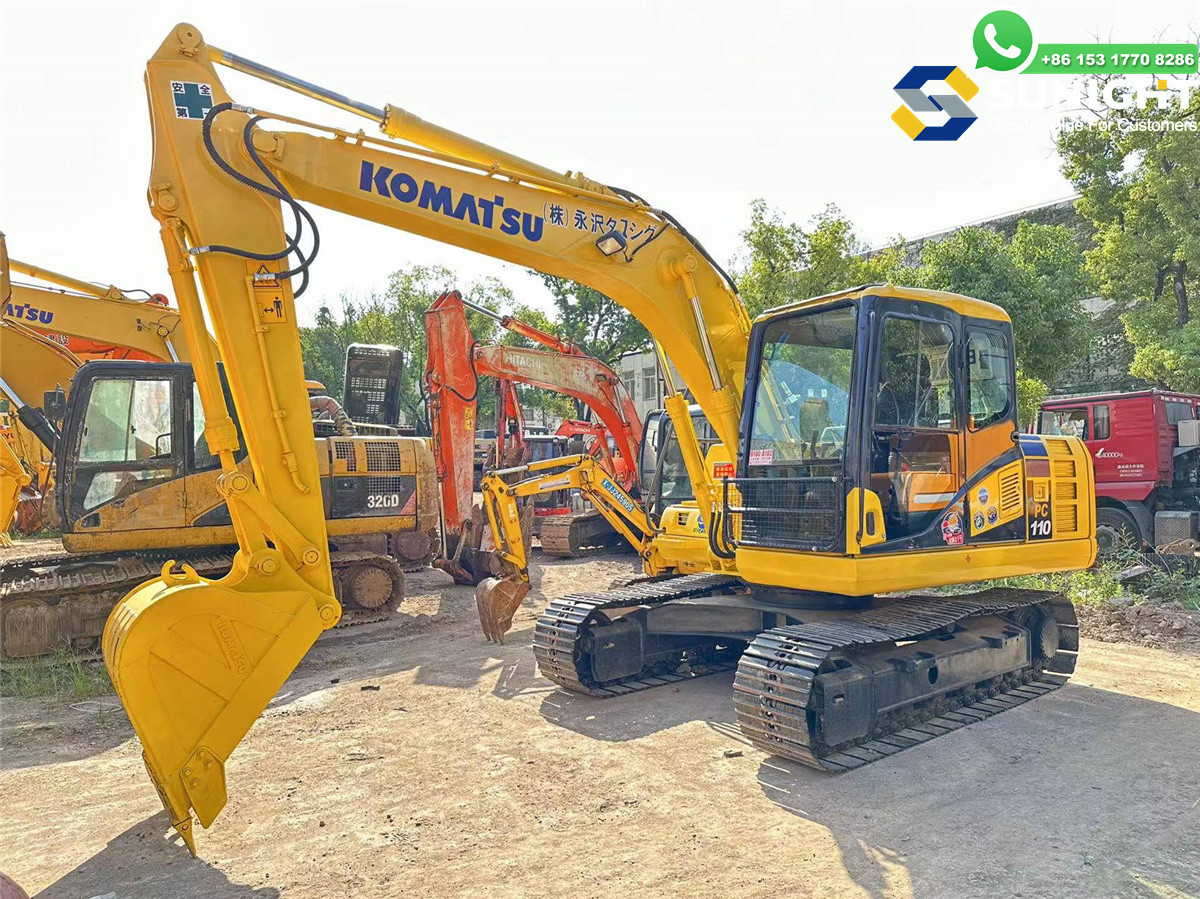 High Quality Used Excavator Original Japanese Komatsu Mini Excavator PC110 11Ton Used Small Excavator for Sale