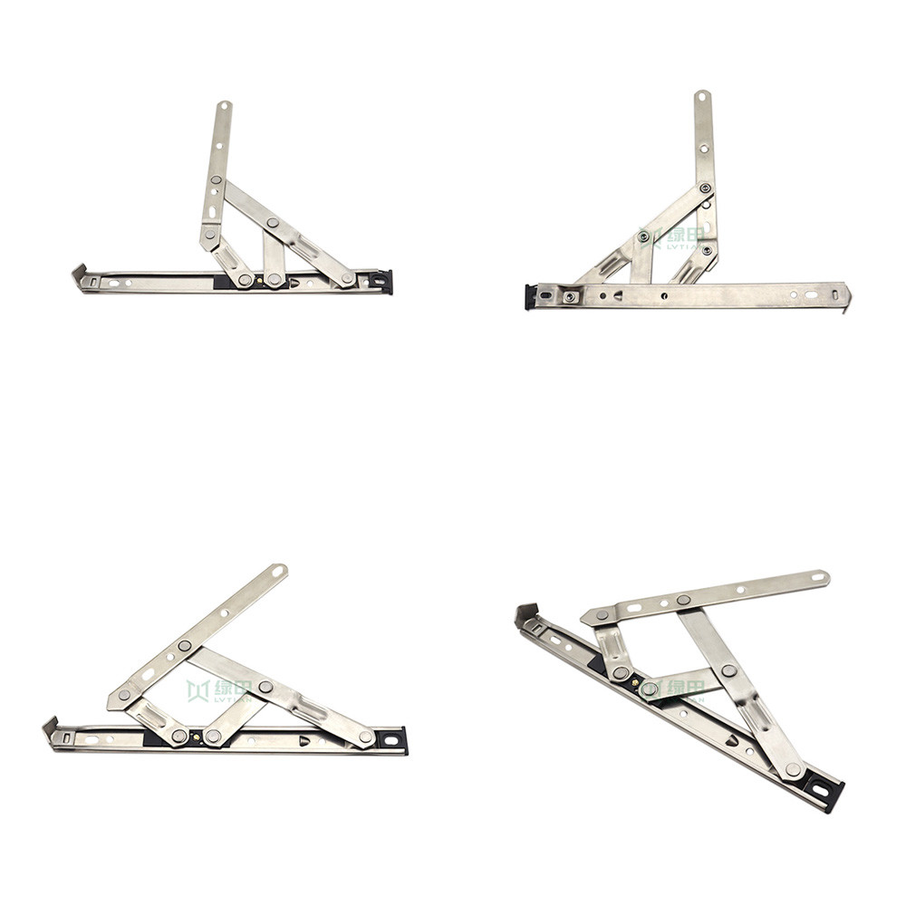 Steel 201 Construction Friction Stays Window Hardware With Plastic Slidblock Groove