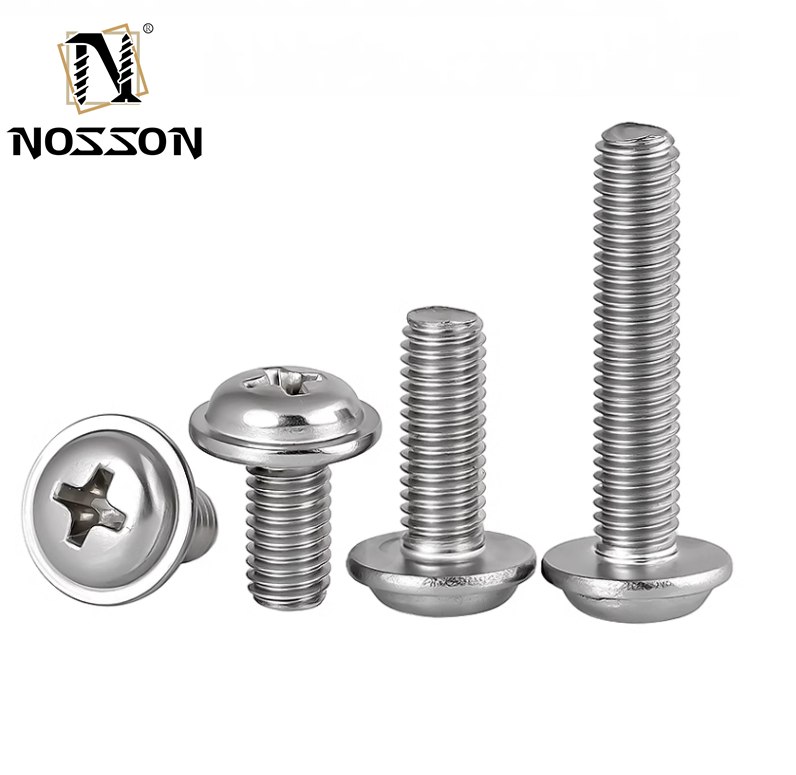 Stainless Steel Material Pan Head INCH Measurement System Flange Screw for Heavy-Duty Applications