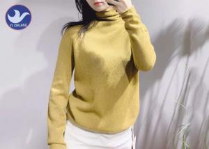 China Women Cashmere Sweater Turtle Neck Roll Edge Winter Knitwear on sale