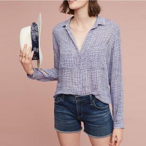 China 2017 Women work blouses deep v-neck long sleeve shirts for women on sale