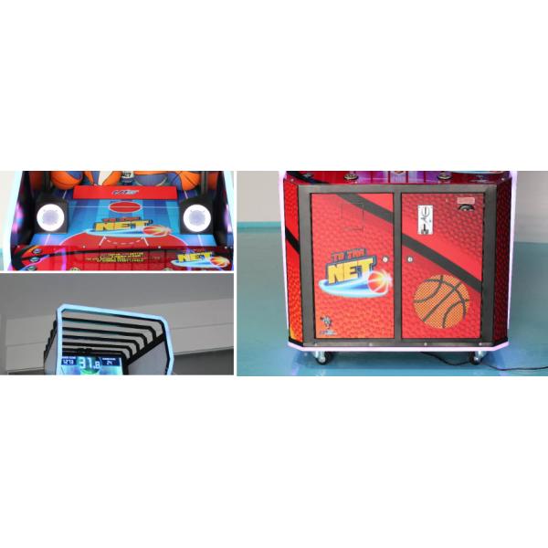 65 Inch LCD Arcade Street Basketball Shooting Game Machine