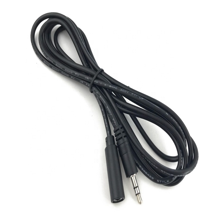 1m 3m 5m 3 Poles Trs Male to Female 3.5mm Audio Jack Cable