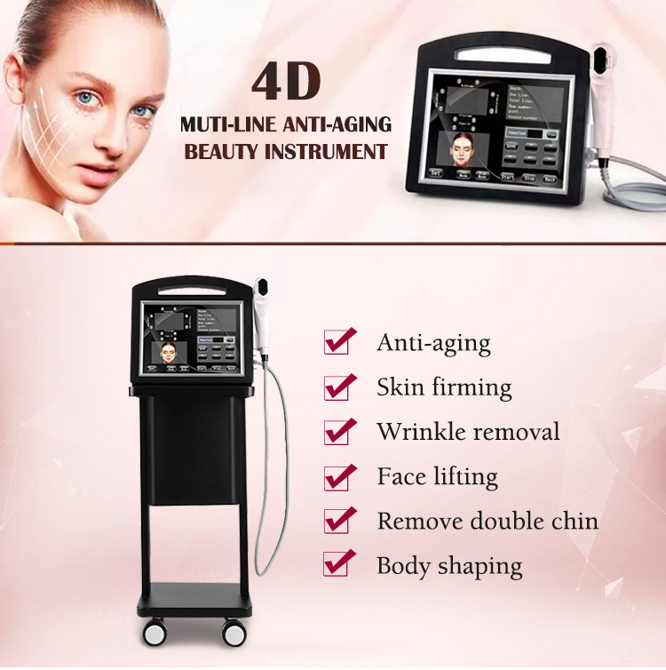 Ultrasonic 4D HIFU Beauty Machine Face Lifting Eye Wrinkle Remover Machine