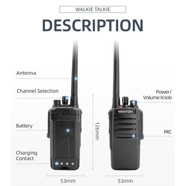 5W UHF VHF DMR Walkie Talkie YANTON DM-900 Long Range Radio