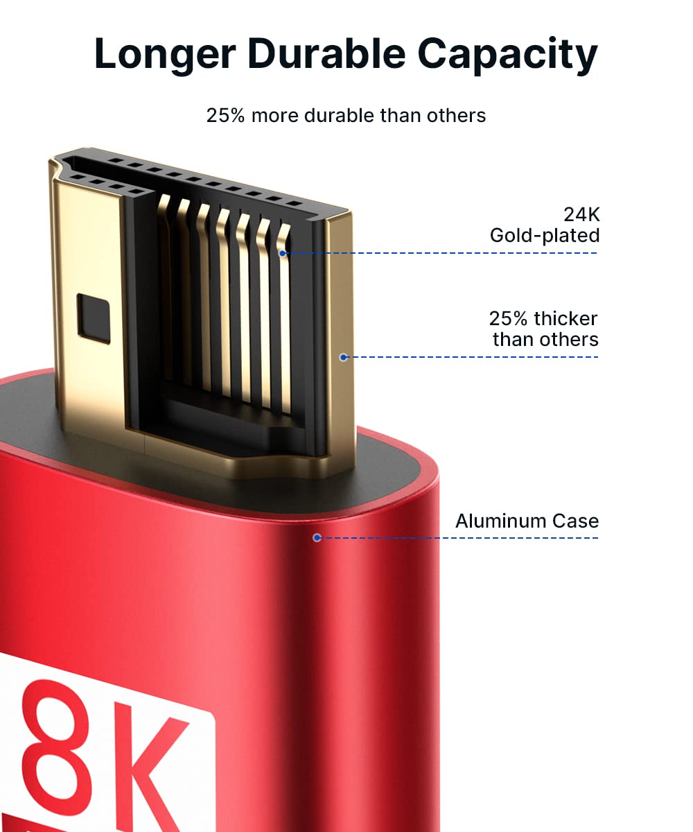 Ultra High Speed HDMI Cable 4K 120Hz 8K 60Hz 24/26/28/30 for Different Length 1m 1.5m