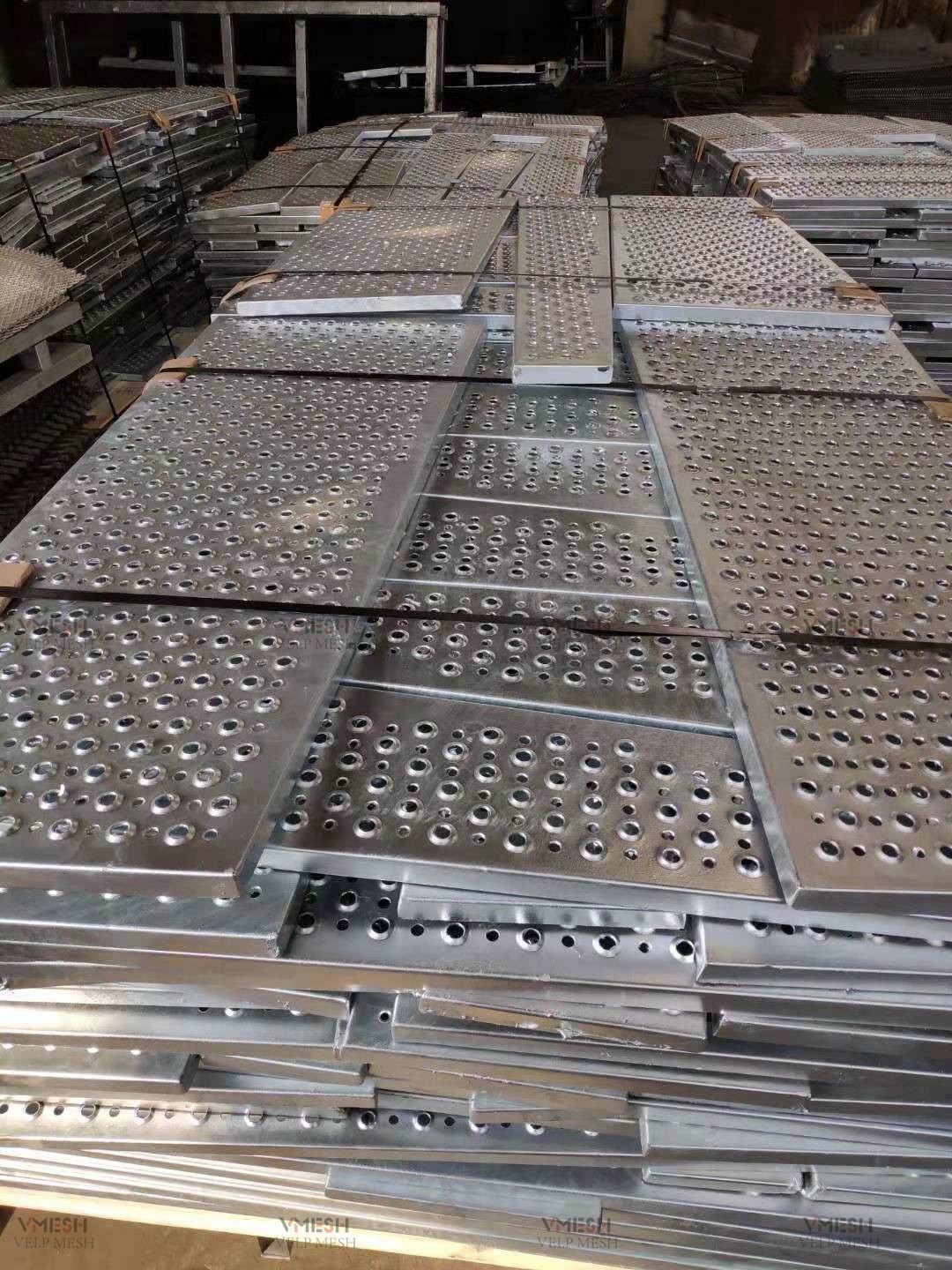 Aluminum Round hole Perf O Grip Safety Grating For Walkway Platform