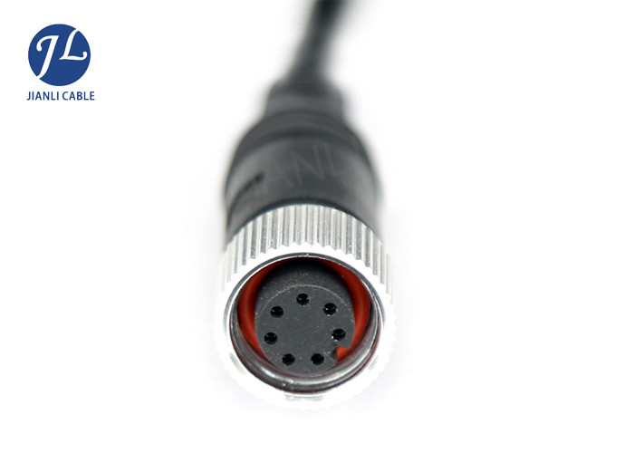 7Pin Female To Male Slim Mini Din Cable For Car Dvd  Monitoring System