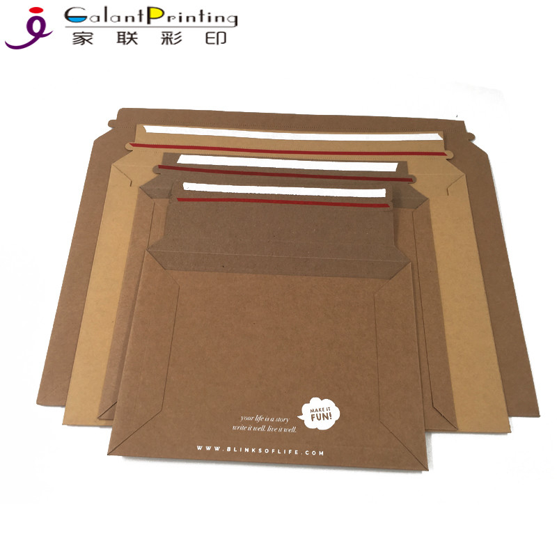 Tear Resistant Corrugated Packing Envelope Cardboard No Bendable Mailer