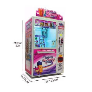 Hardware Material Refrigerated Vending Machine / Ice Cream Claw Machine