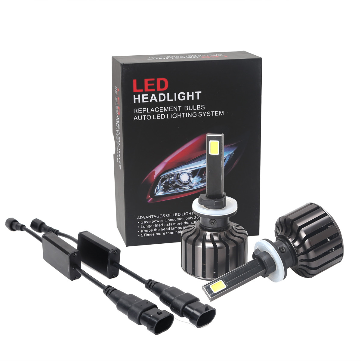 High Brightness 30watt Car LED Headlights Single Beam White Color