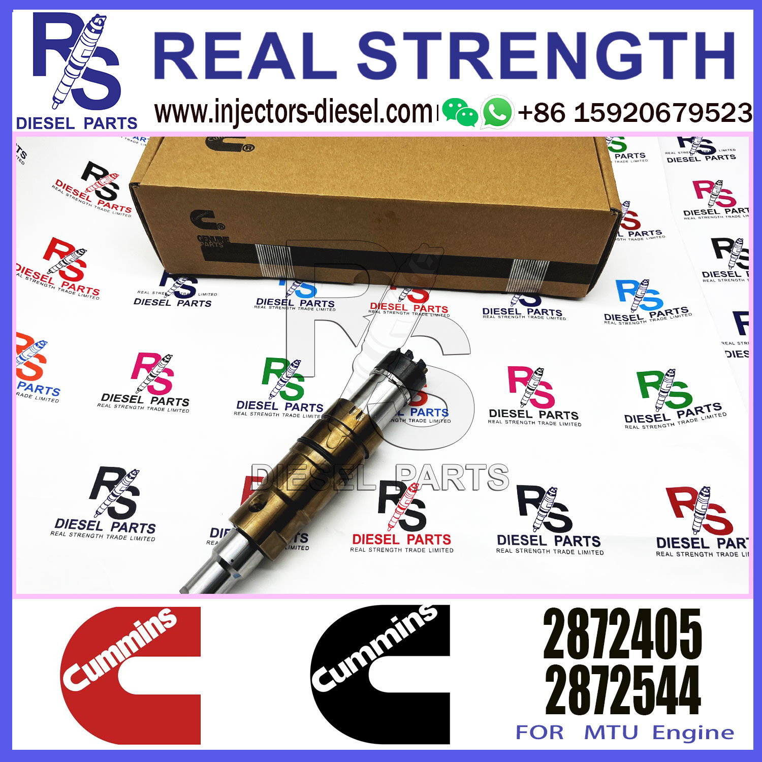 Fuel Injector Assembly 2872544 2086663 2057401 2872405 203183 Common Rail Injector
