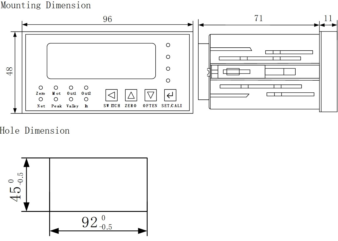 6mv/V 20ma Load Cell Op Amp , 50hz Load Cell Signal Conditioner