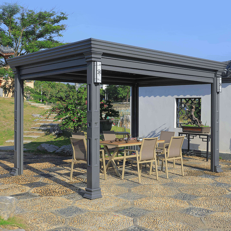 Aluminum Patio Roof Outdoor Garden Pergola European Style Louvered Pergola