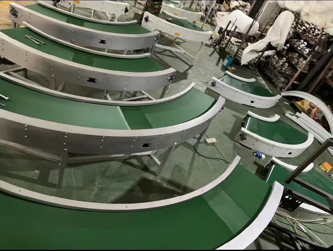 PU/PVC Belt Conveyor for Plastic Bags/Bread/Biscuit Cake/ Coding Machine