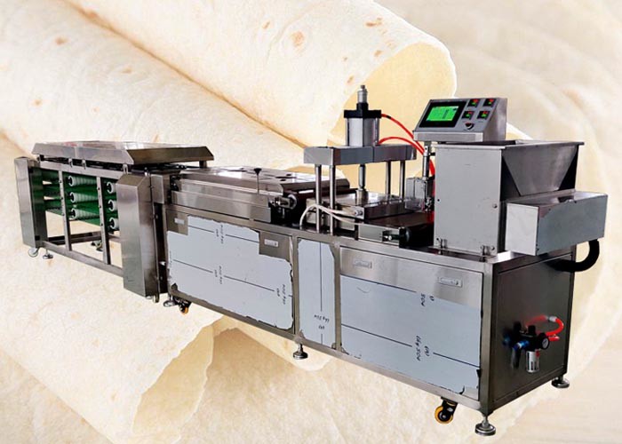 Two Heads Tortilla Processing Line , 30g Tortilla Making Equipment