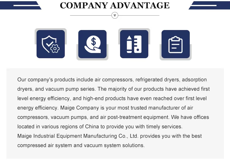 Variable Frequency 8 Bar-10 Bar Hot Sale 22 Kw 30HP Oil Iess Silent Screw Air Compressor