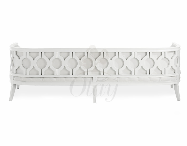 Elegant Wooden Sofa Dubai white Wedding Furniture Sofa and Event Rental Sofas for Sale