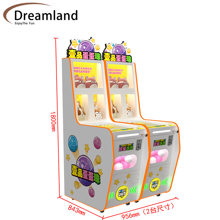 Prize Out Arcade Pinball Game Machine Egg Ball Toys With JP Awards Vending Machine