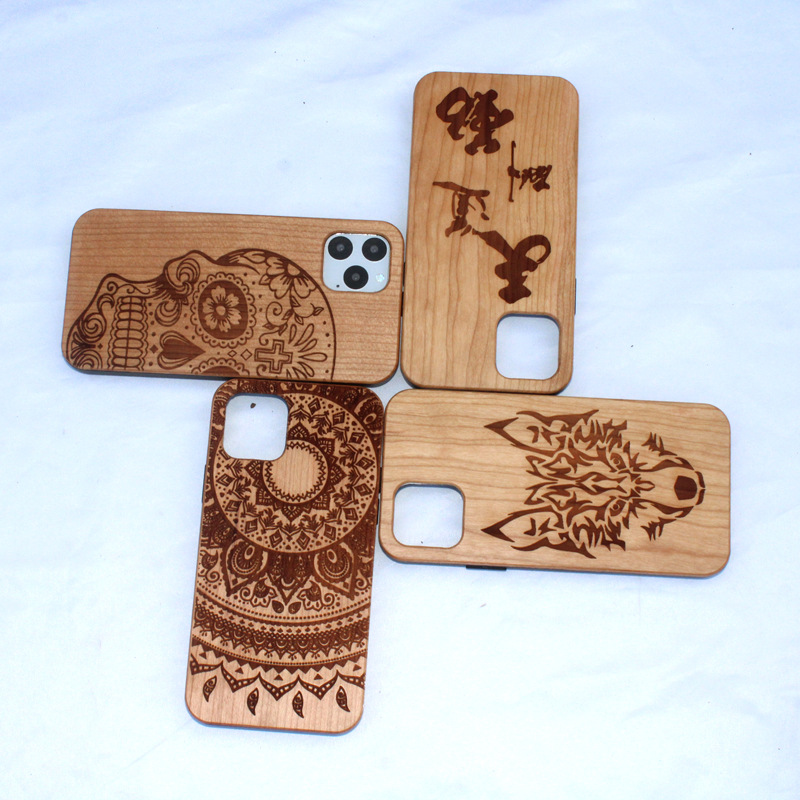 Personality Meets Functionality Real Wooden Hand Carved Wood Case for iPhone 14pro max