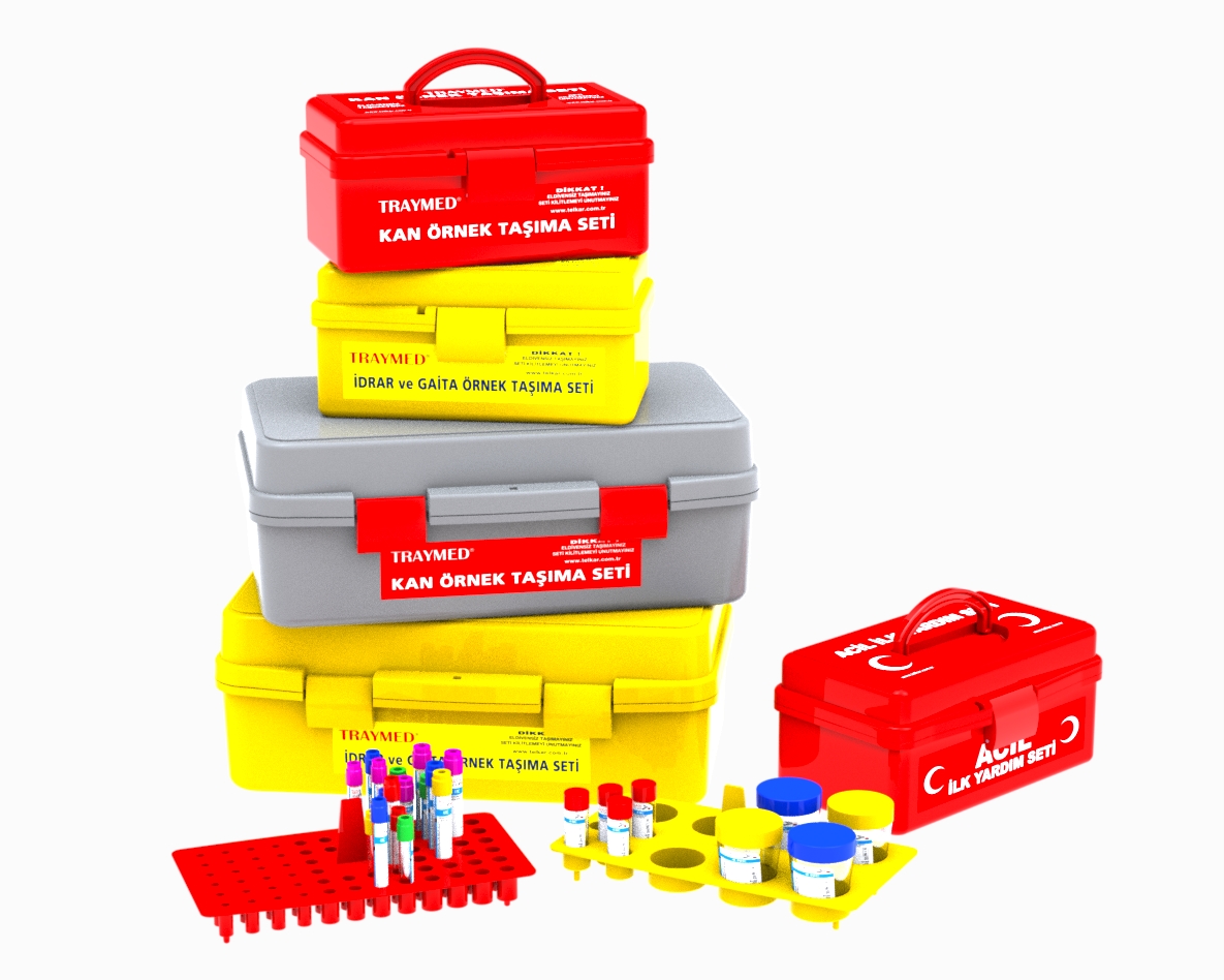 High-quality reusable medical supplies blood sample transport carrying bag container with inner shelf