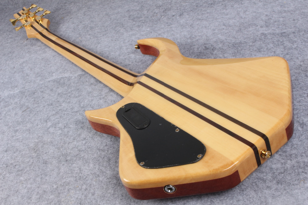 5 strings butterfly electric bass guitar Alien spider bass in neck thru body style