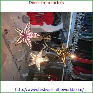 Quality Paper Hanging Stars with Light Accessories for sale