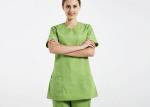 Hospital Female Scrubs Medical Uniforms , Ventilate Cotton Pretty Scrubs For