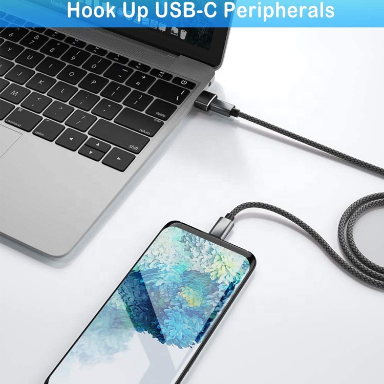 Multi Colors Metal Shell USB Type C Female to USB Male Adapter
