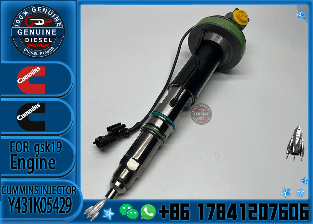 High Quality Common Rail Diesel Fuel Injector Y431K05429 4964170 For Cummins QSK19 QSK38 QSK60