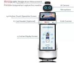 JCVISION Thermal Imaging Reception Robot Visitor Management Humanoid Service