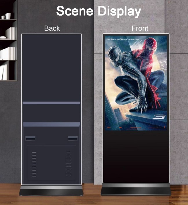 75" 43" 55 Inch Indoor Totem Kiosk Display Digital Signage and Displays Writing Method Pen/Finger Touch 4K Ultra HD Resolution