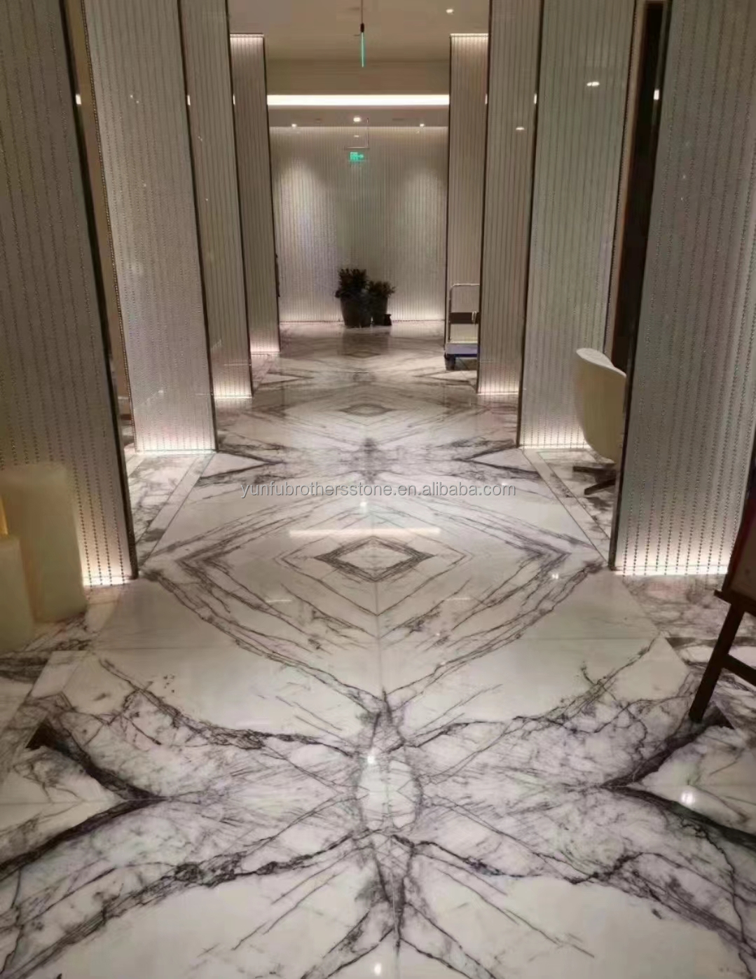 Natural Stone for Countertop Stair Modern Fragrant Snow Plum Home Stone Form Big Slab