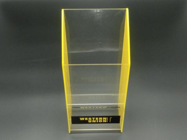 Buy Single Acrylic Document Holder Desktop Lucite Leaflet Stand Counter Flyer Display at wholesale prices