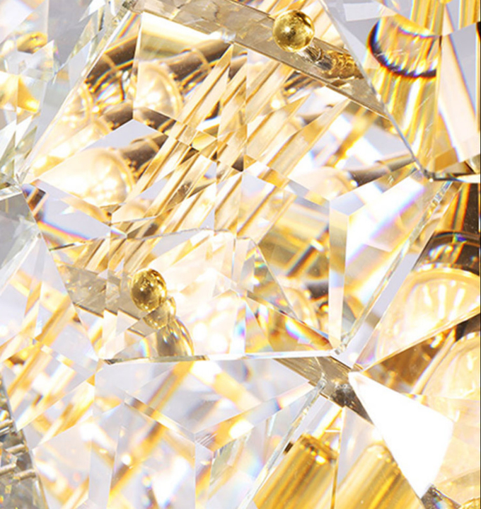 Modern Ceiling Mounted Crystal Chandelier Stylish And Luxurious For Home Decoration