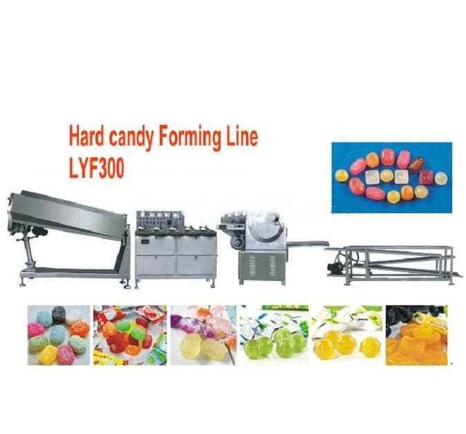 Stainless Steel Fully Automatic Hard Candy Making Machine / Equipment Servo Motor