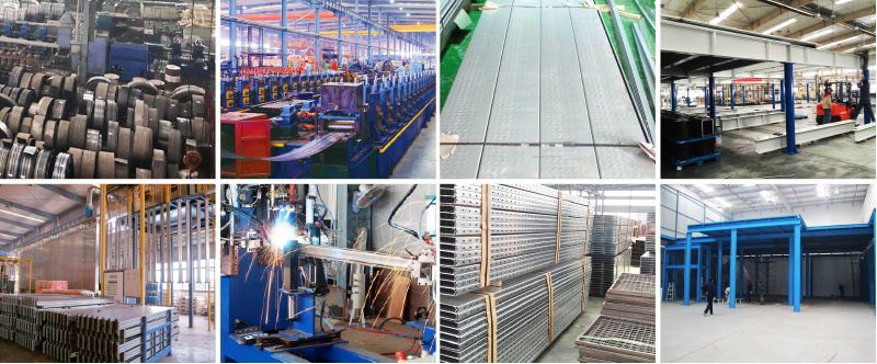 Steel Structure Garret Mezzanine Floor Platform  Heavy Duty Rack