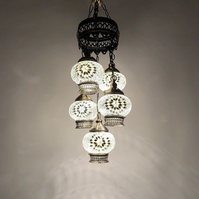 Original Turkish Complex Manual Craft Masac Glass Lamp(WH-DC-37)