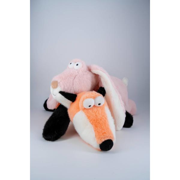 Custom Soft Fox Plush Toy, OEM Available, Low MOQ, Huggable Stuffed Animal