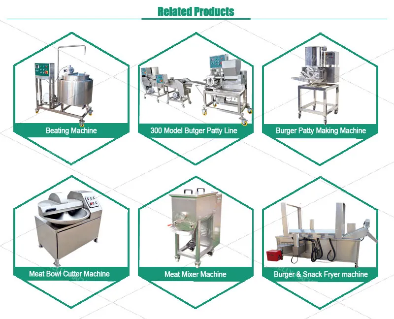 Good Feedback Chicken Nuggets Starching Machine Burger Patty Maker Chicken Cutlet Production Line