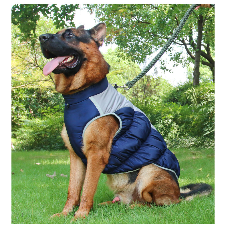 Winter Luxury Pet Coat Thickened Warm Dog Clothes Comfortable Reflective For Pets