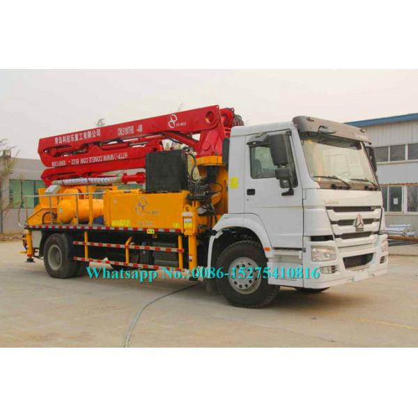 3 arms Zoomlion 23m Verticle reach Truck Mounted Concrete Pump 23X-4Z with Output of 100m³/h