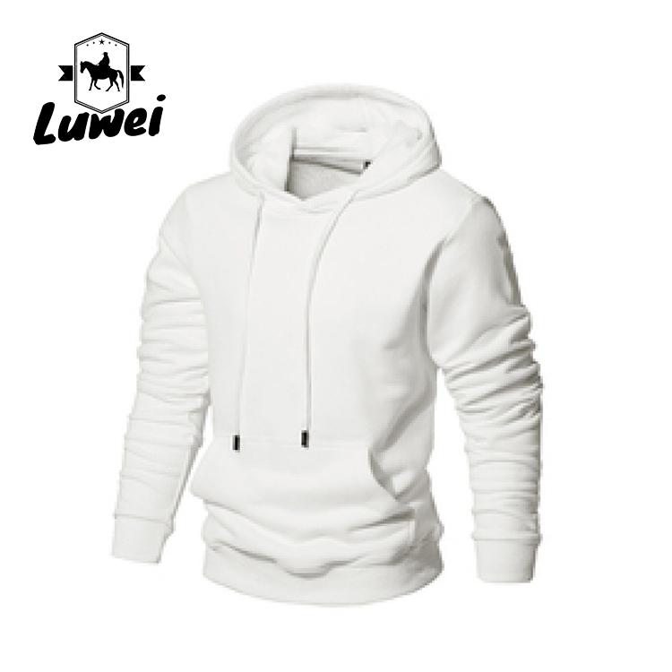 Streetwear Custom Logo Pullover Over Size Bluza Felpe Con Cappuccio Cotton Slim Plain Men's Hoodies & Sweatshirts